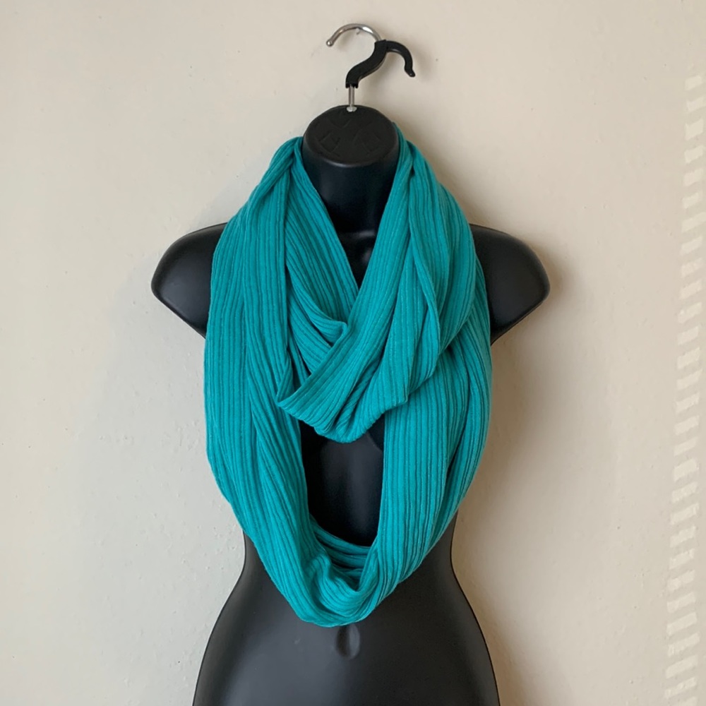 Roots Ribbed Knit Infinity Scarf